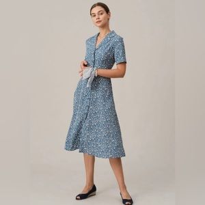 Floral blue maxi dress